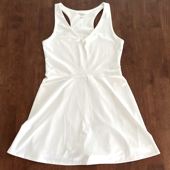 Reformation Bella Ecomove Active Dress White - Size L - Picture 5 of 9